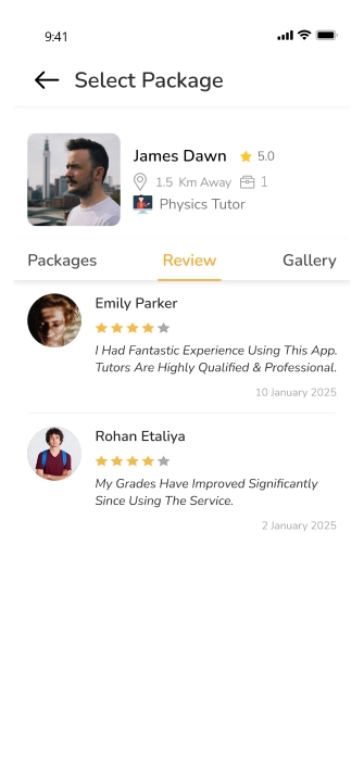 customer app - reveiw