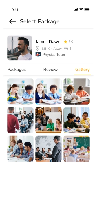 customer app - image gallery