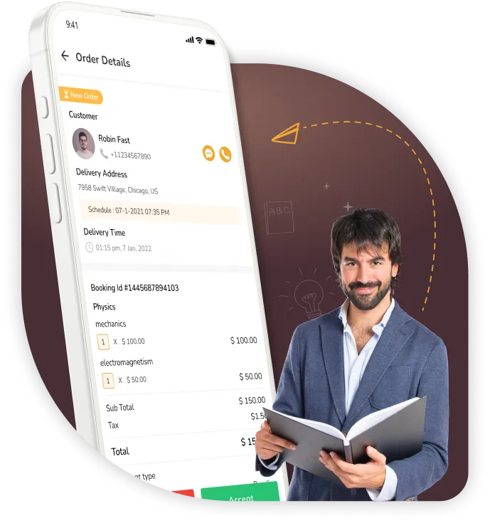 provider app - tutor order details