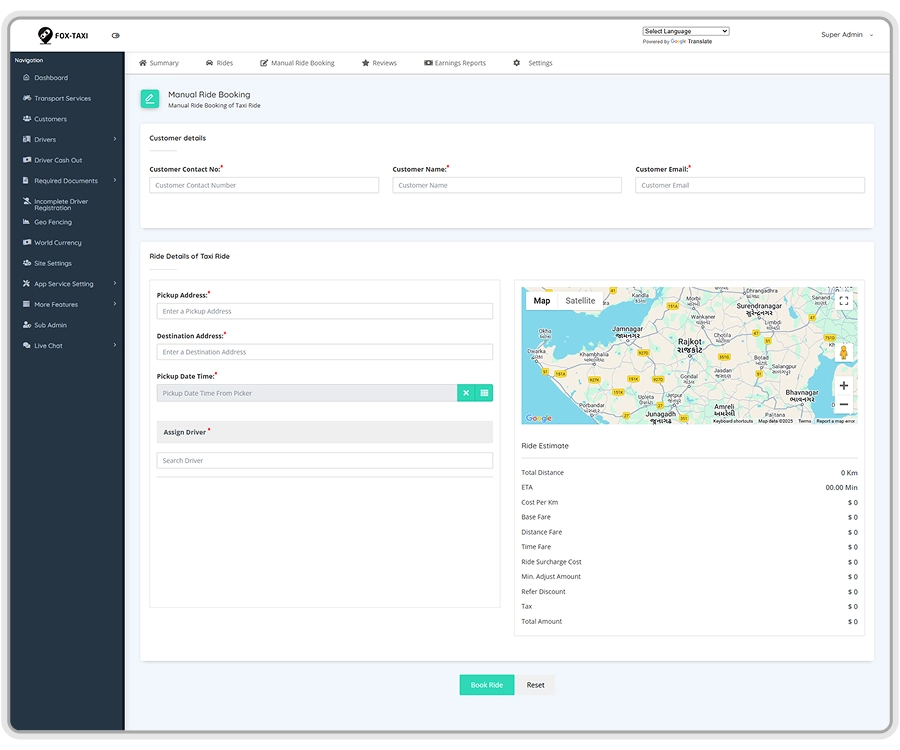 Uber clone software