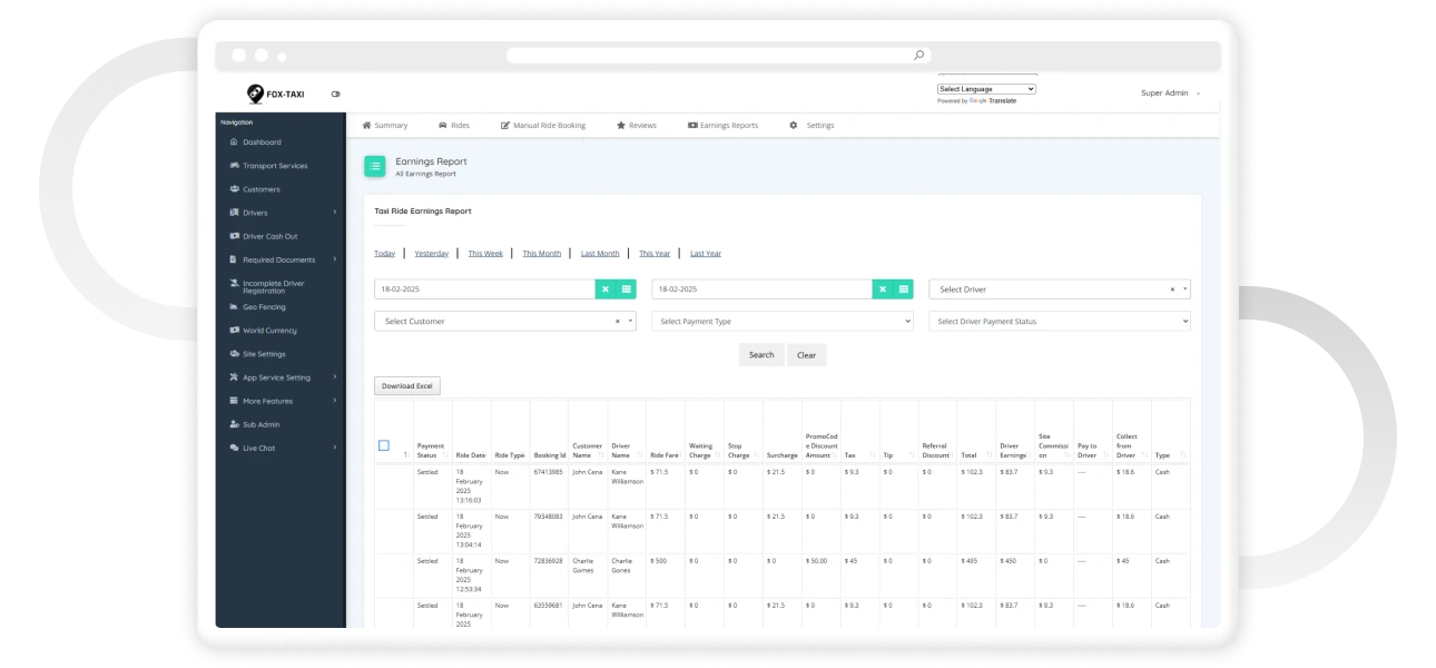 taxi booking software