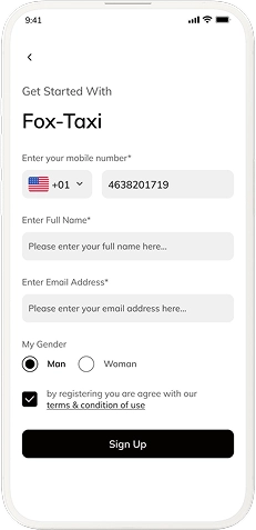 Driver Login & Registration
