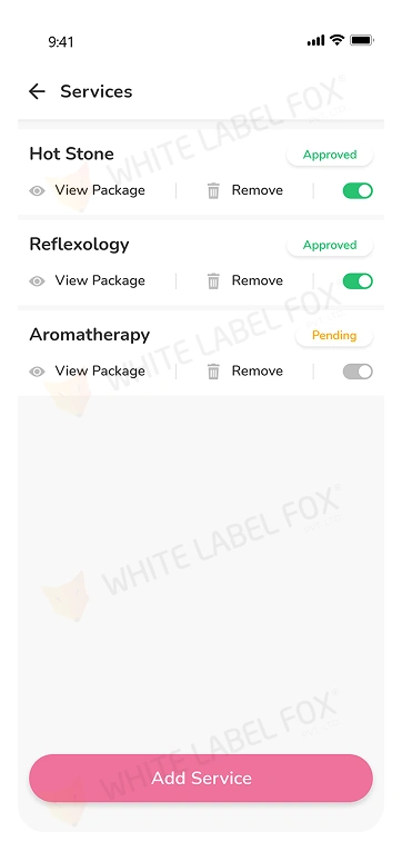 provider app - add services