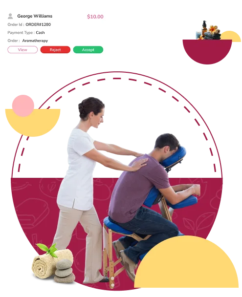 Uber for Massage - provider app features