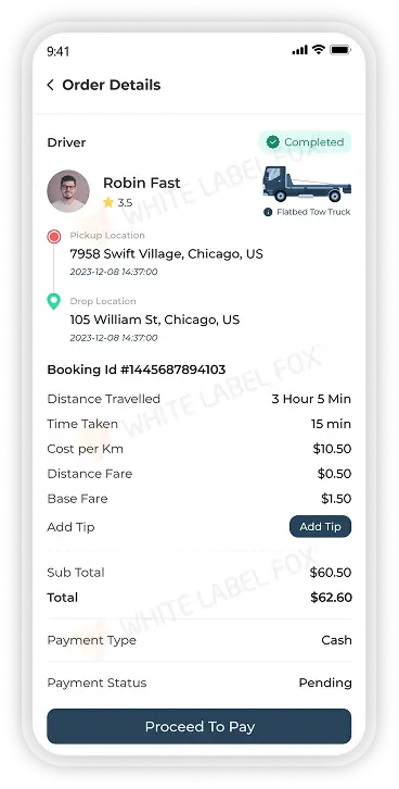 customer app - Payment Summary