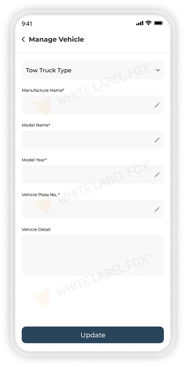 driver app - manage vechile