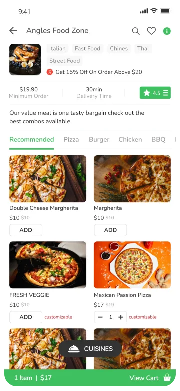 Browse Restaurant Dishes