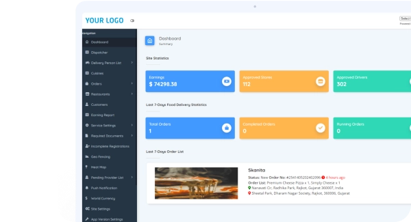 Wolt Cloe Web Admin Pannel